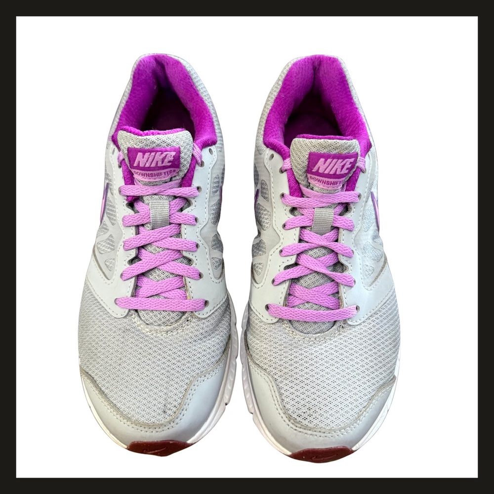 Nike Downshifter 6 Women’s Size 7 Grey Purple Running Sneakers 684765-017 EUC - Picture 5 of 14